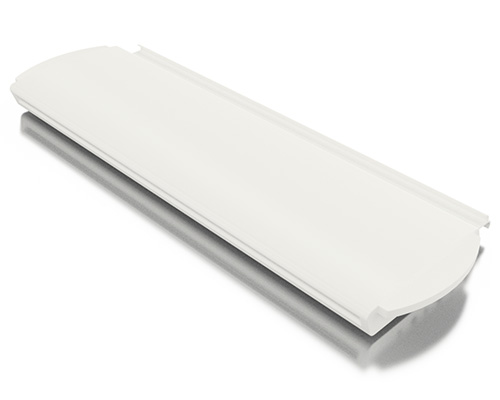 Rollladenprofil für Polypropylen Pool - PVC weiss