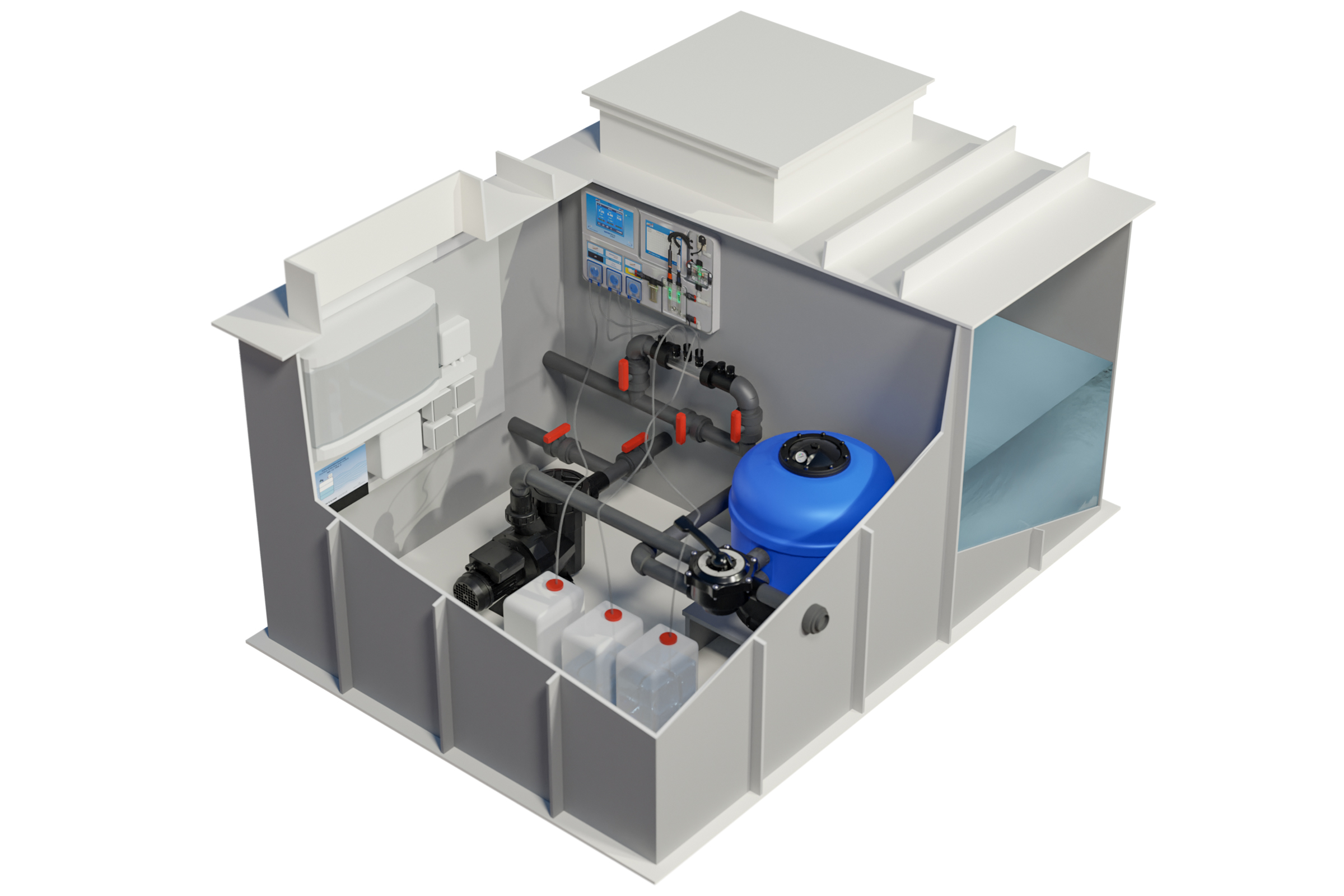 Edelstahlpool Expert PP-Technikschacht inkl. Technik