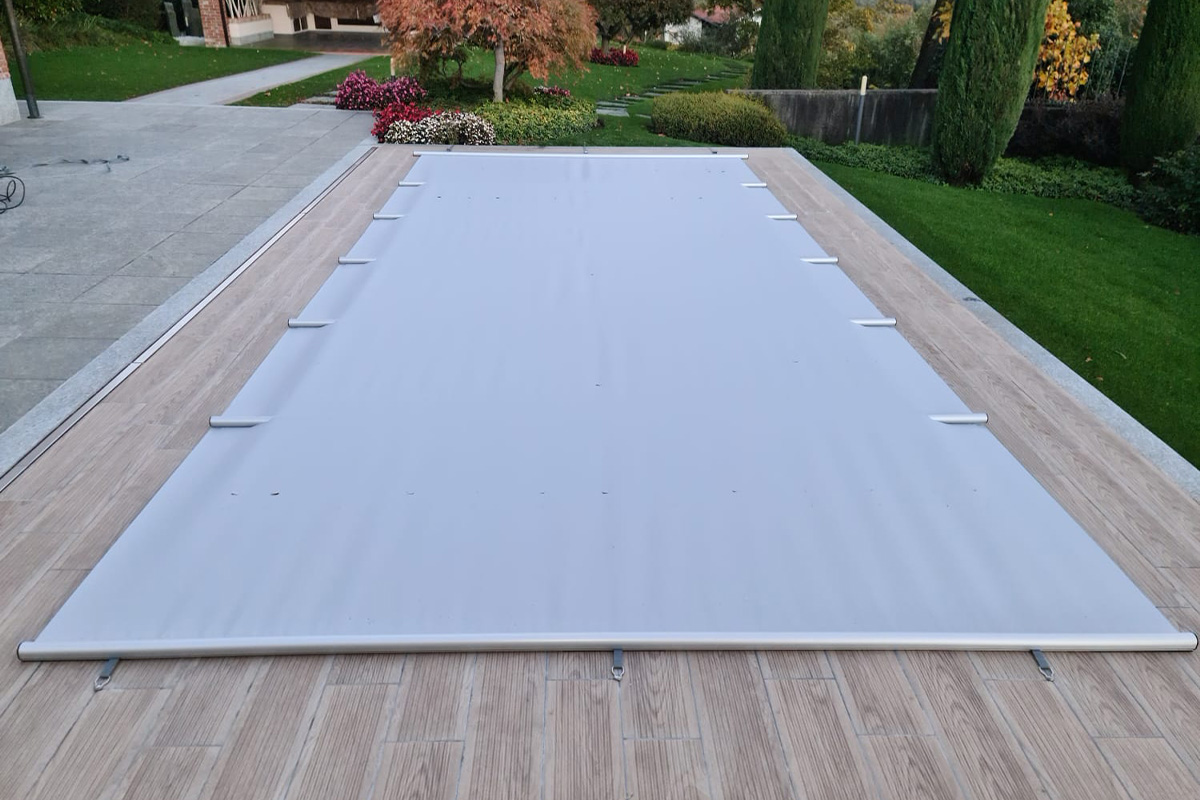 Liderpool Standard Winter Poolabdeckung – kindersichere Abdeckung für eingelassene Pools